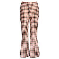 Liv - Pantalon à carreaux vintage avec fond de cloche