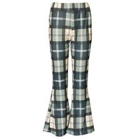 Liv - Pantalon à carreaux vintage avec fond de cloche