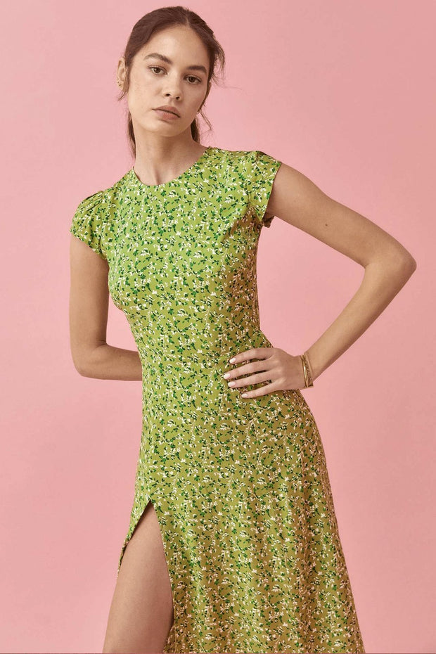 Magda Robe d'été midi imprimée