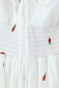 Rebecca - Mini robe imprimée à manches bouffantes