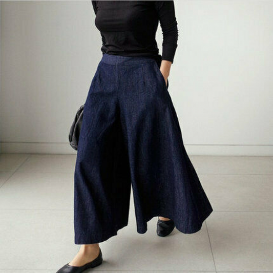 Pantalon d'été pour femmes - Jambe large - Classique