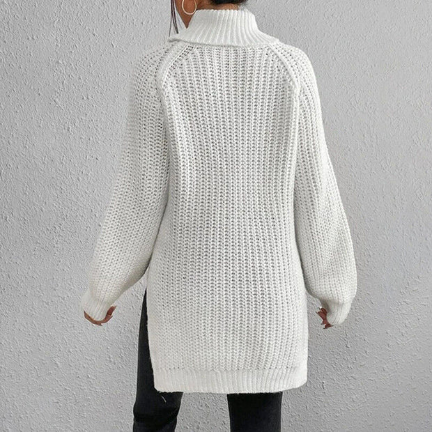 Estela - Grobstrick-Rollkragenpullover