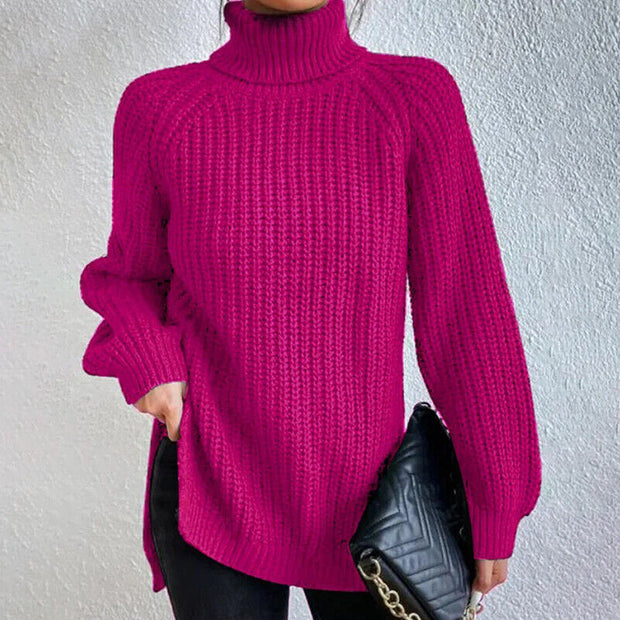 Estela - Grobstrick-Rollkragenpullover
