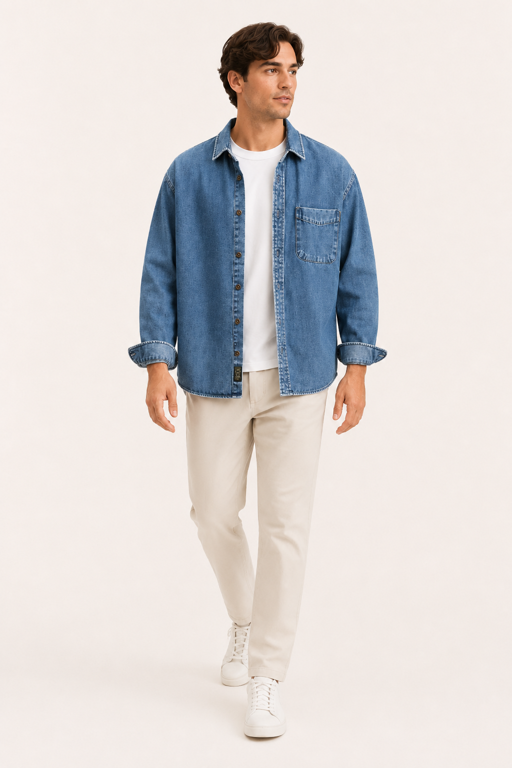 Vintage-Jeanshemd für Herren – Paolo