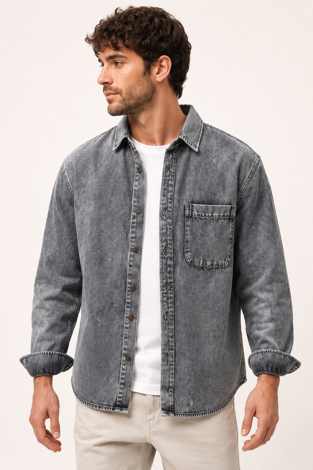 Vintage-Jeanshemd für Herren – Paolo
