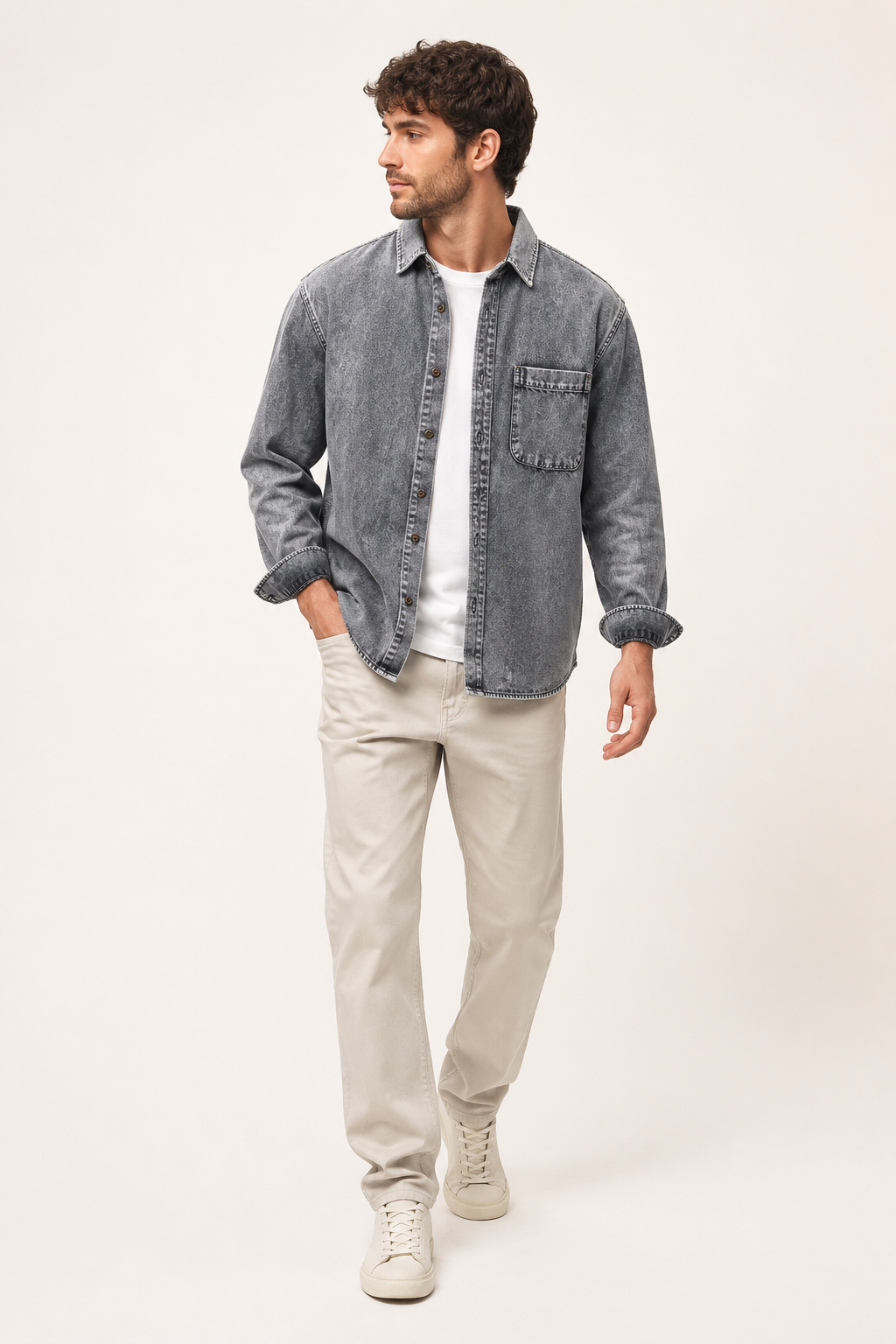 Vintage-Jeanshemd für Herren – Paolo