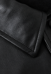 Oversize-Jacke in Lederoptik mit Taschen – Thaïs