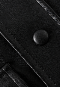 Oversize-Jacke in Lederoptik mit Taschen – Thaïs