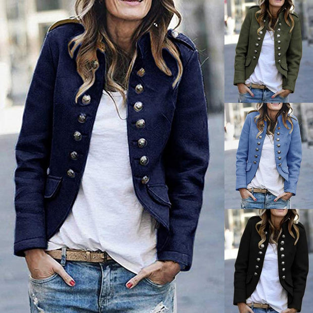 Ronja - Blazer pour femme avec col montant