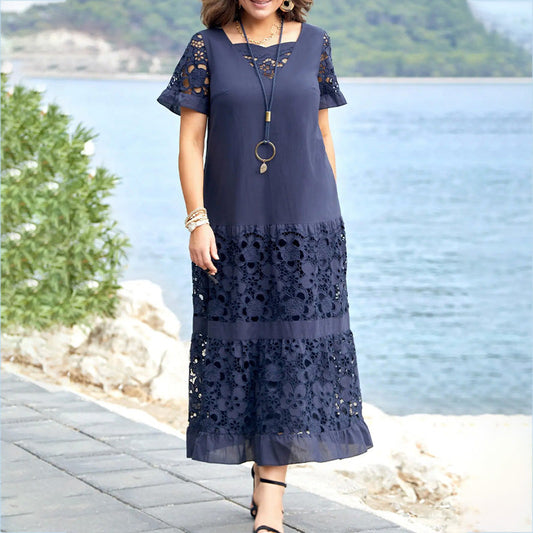Sarah - Robe florale avec dentelle