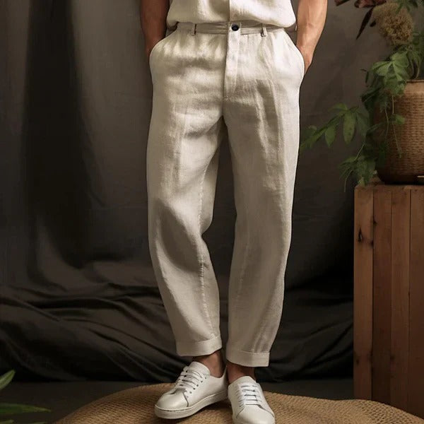 Jonas pantalon en lin hommes - Léger et respirant