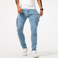 Quintin - Jeans d'été cargo stylé pour hommes