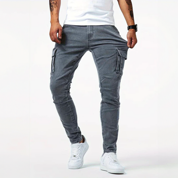 Quintin - Jeans d'été cargo stylé pour hommes