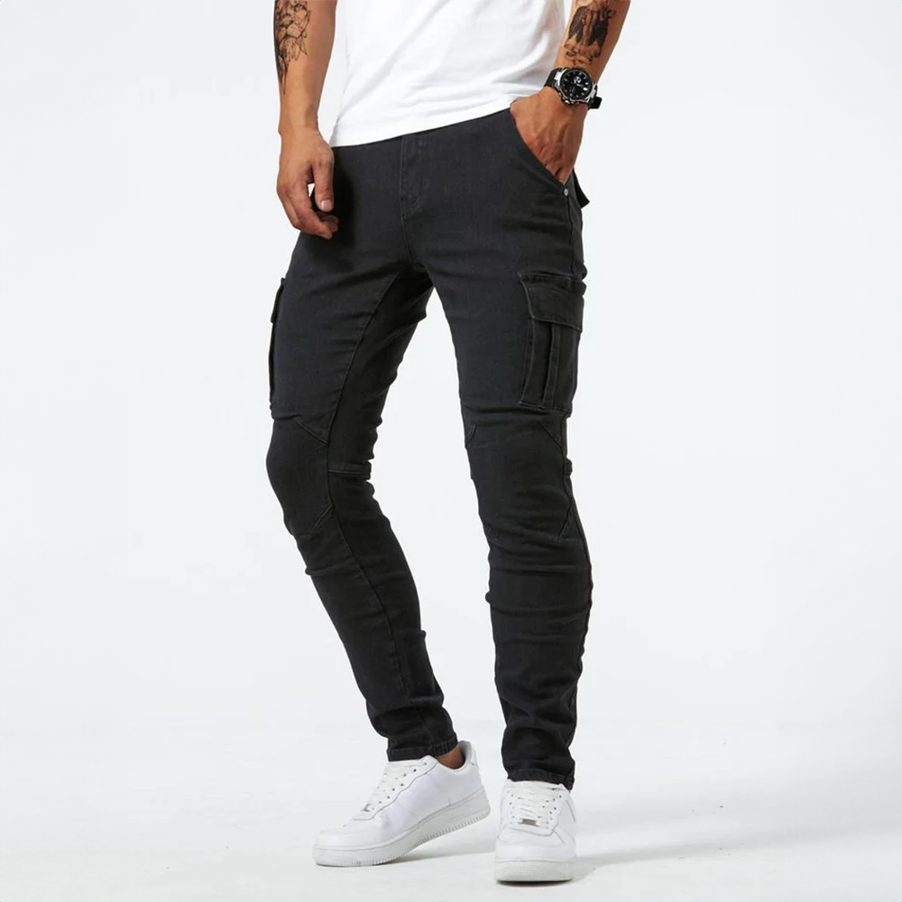 Quintin - Jeans d'été cargo stylé pour hommes