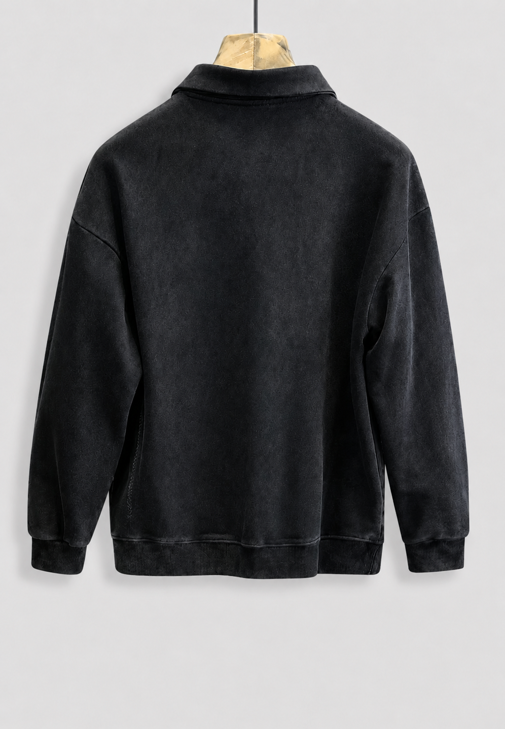 Langärmliges Polohemd mit Washed-Effekt – Dante
