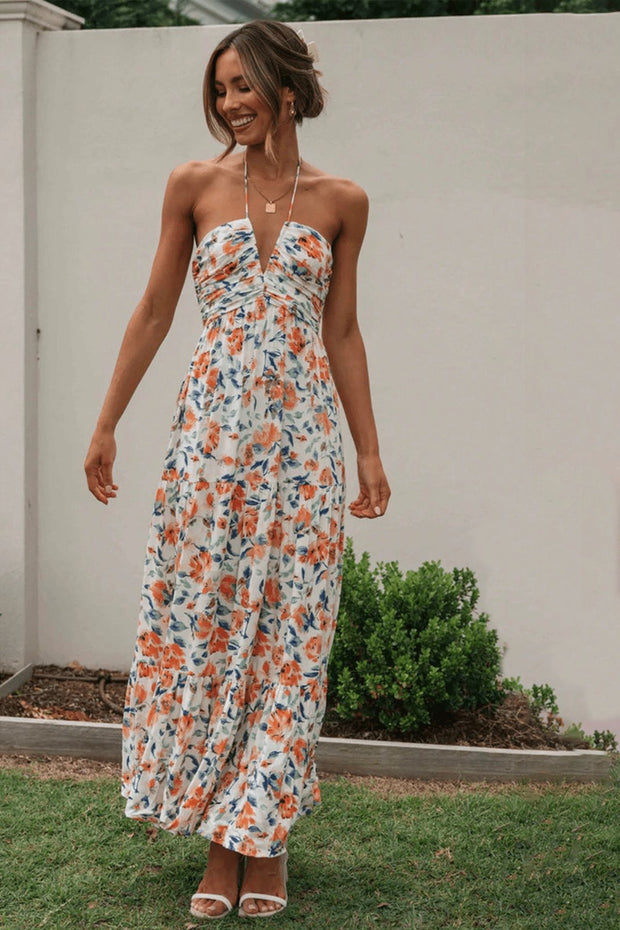 Susy Neckholder Maxi robe d'été à fleurs