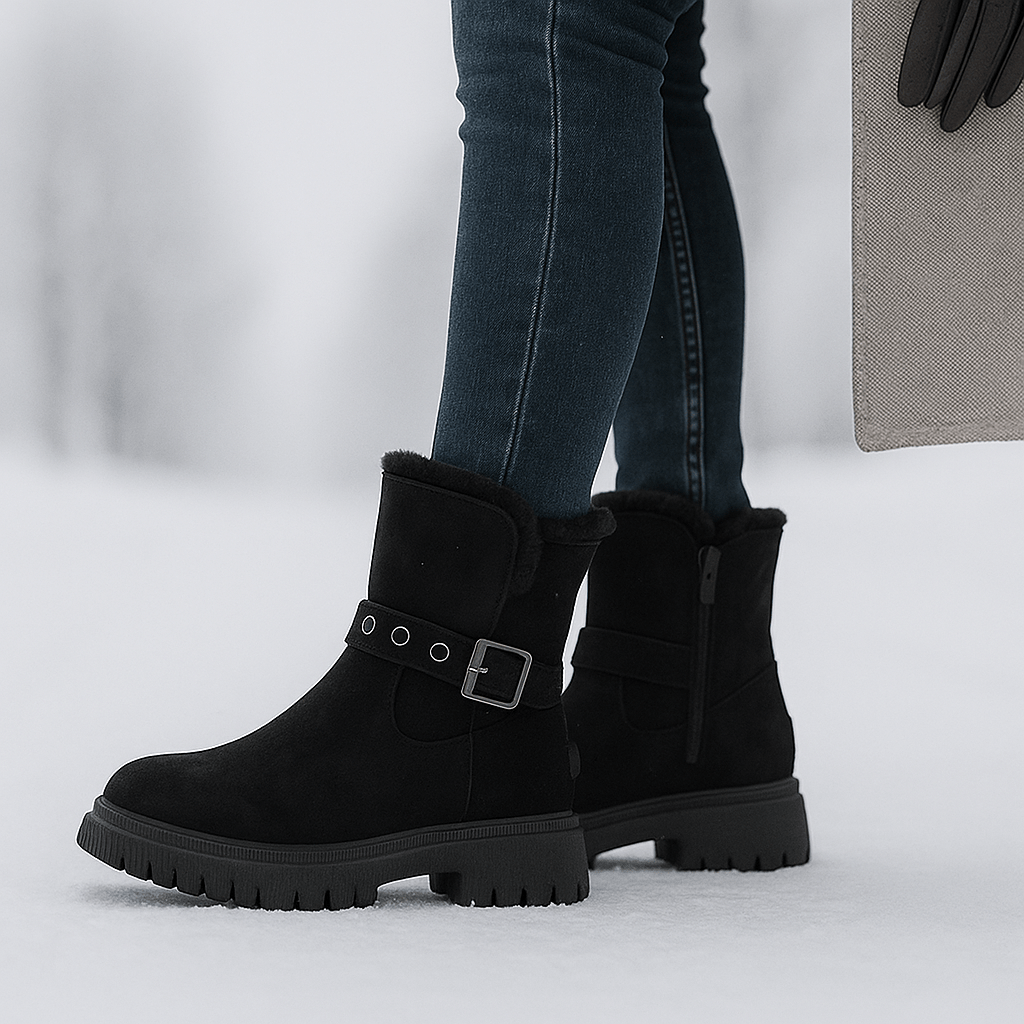 Winterstiefeletten mit seitlicher Schnalle - Loraine