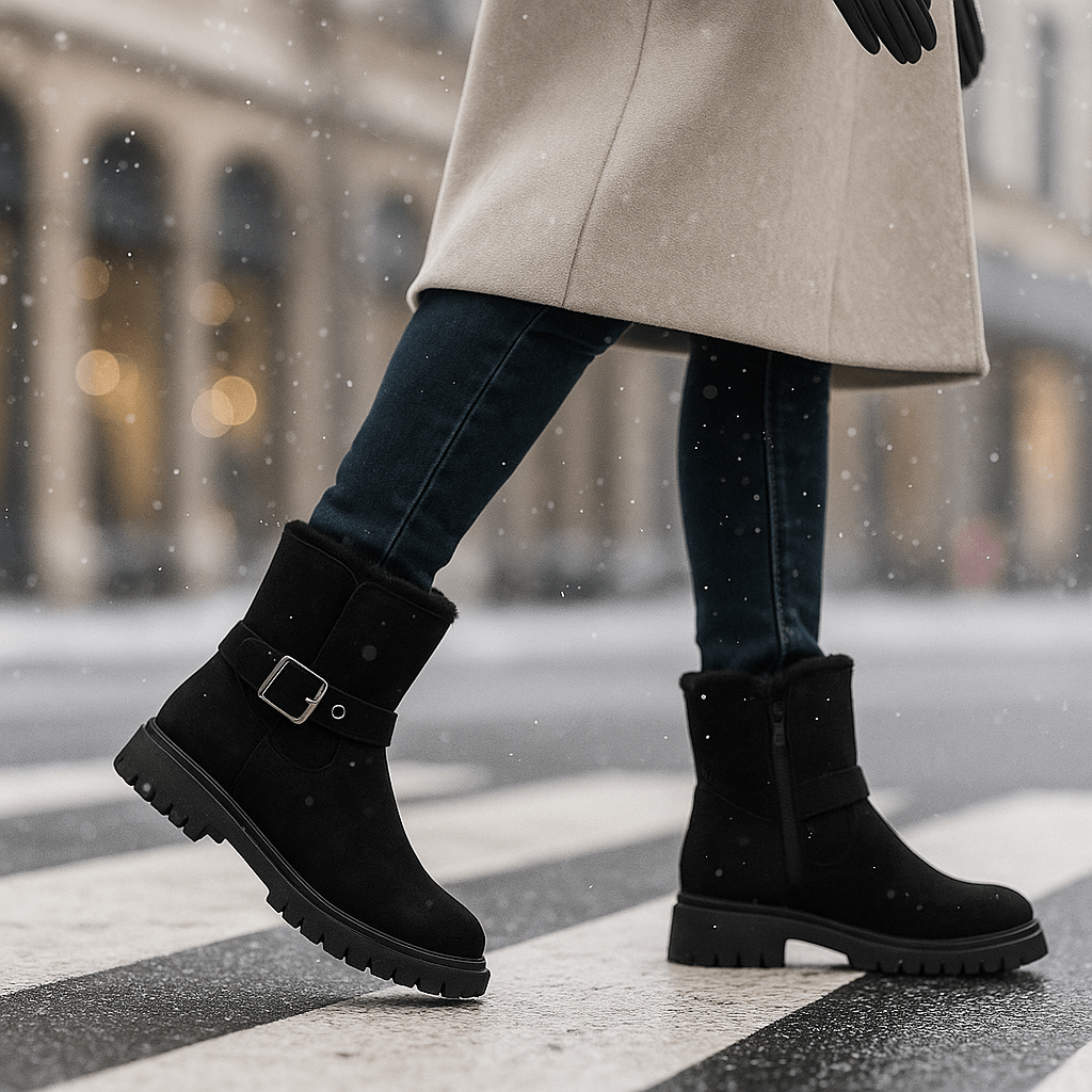 Winterstiefeletten mit seitlicher Schnalle - Loraine