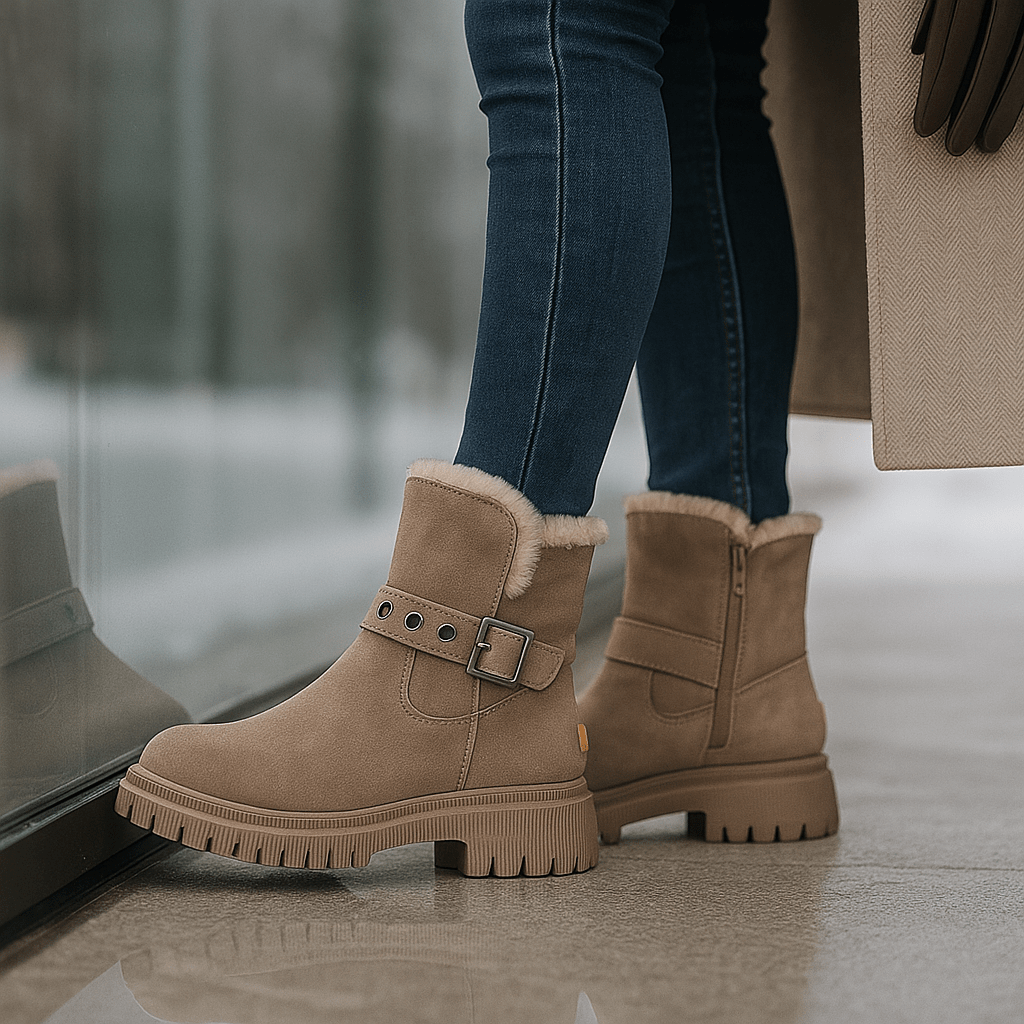 Winterstiefeletten mit seitlicher Schnalle - Loraine