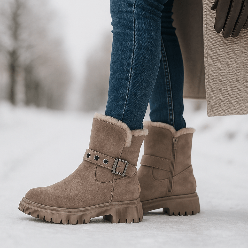Winterstiefeletten mit seitlicher Schnalle - Loraine