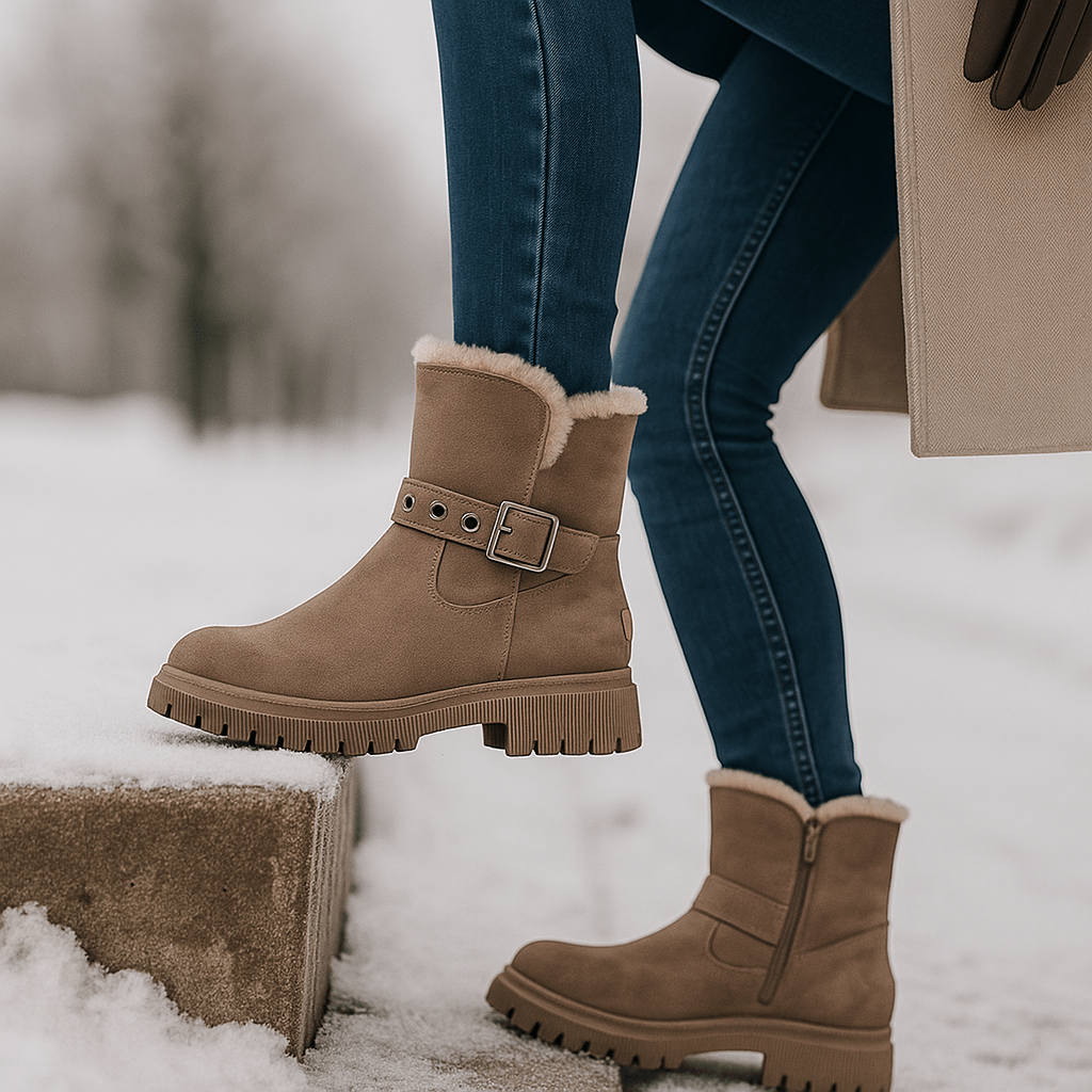 Winterstiefeletten mit seitlicher Schnalle - Loraine