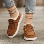 Mokassin-Stiefelette mit Plüschfutter - Cerine