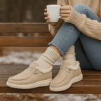 Mokassin-Stiefelette mit Plüschfutter - Cerine