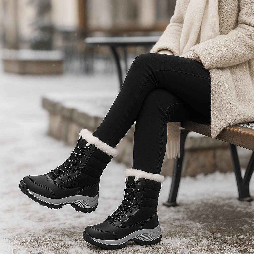 Damenstiefel mit dicken Sohlen - Rinhoa