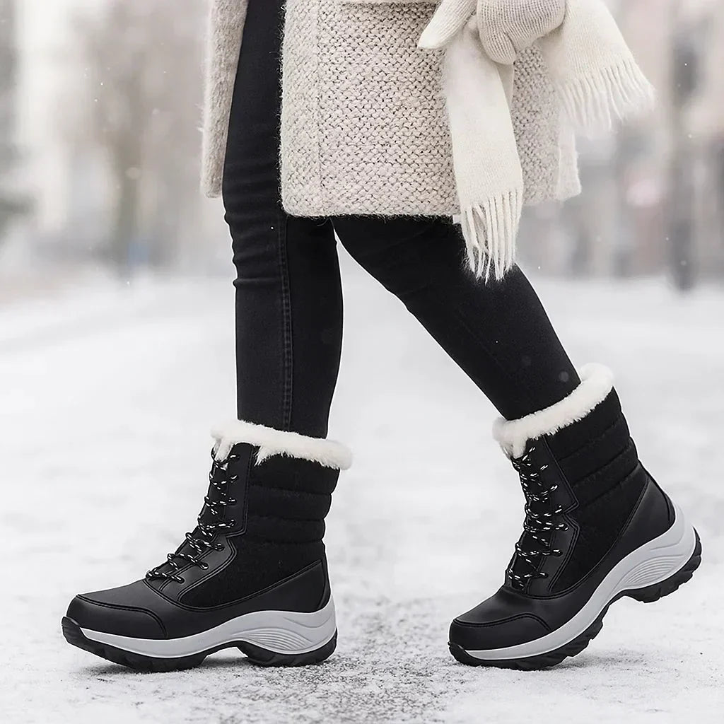 Damenstiefel mit dicken Sohlen - Rinhoa