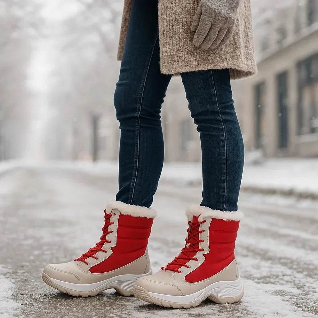 Damenstiefel mit dicken Sohlen - Rinhoa