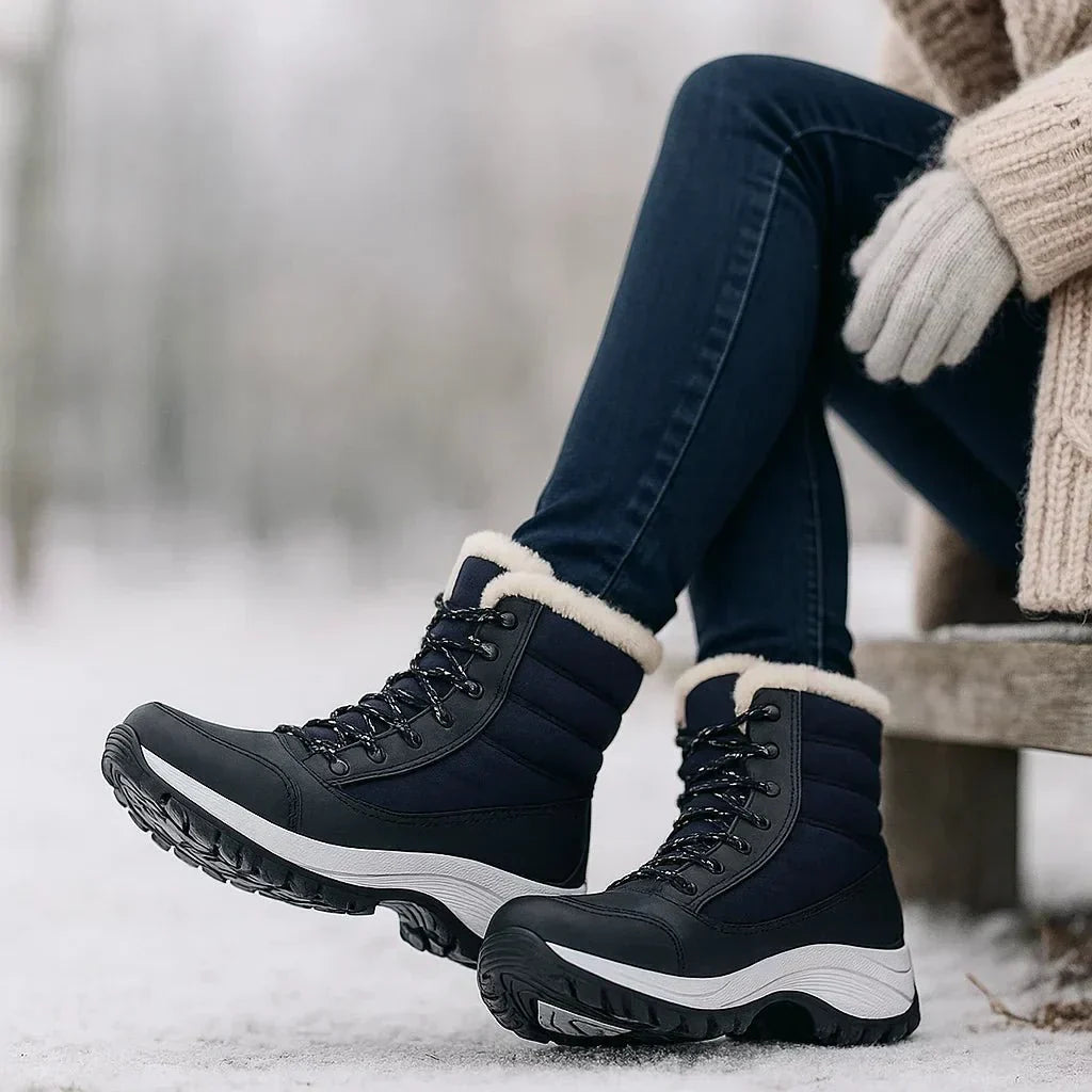 Damenstiefel mit dicken Sohlen - Rinhoa