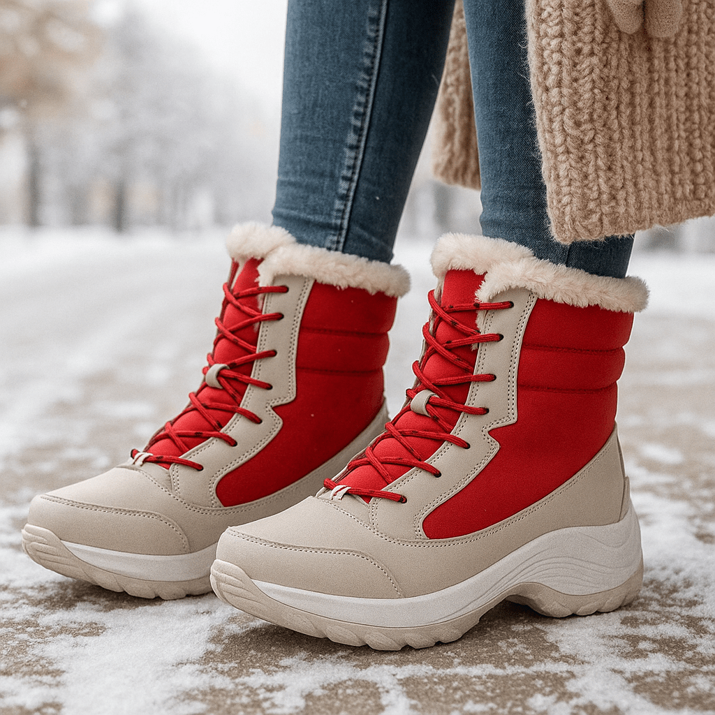 Damenstiefel mit dicken Sohlen - Rinhoa