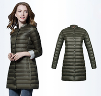 Doudoune Longue à Capuche "Ultra Light Femme