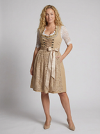Dirndl-Kleid für Damen mit Schnürung und bestickter Schürze – Griechenland