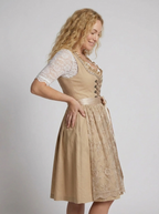 Dirndl-Kleid für Damen mit Schnürung und bestickter Schürze – Griechenland