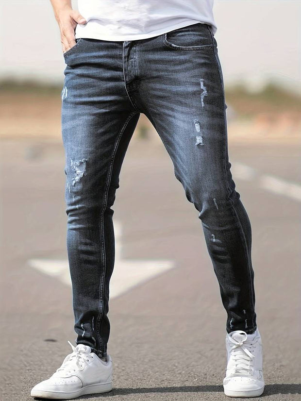 Silas - Jeans denim déchiré polyvalent