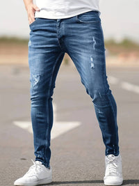 Silas - Jeans denim déchiré polyvalent