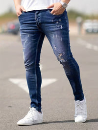 Silas - Jeans denim déchiré polyvalent
