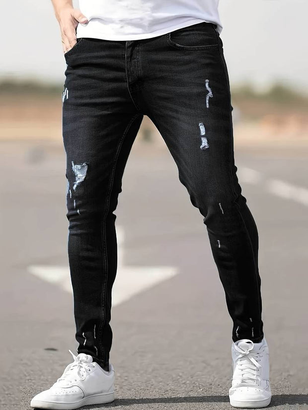 Silas - Jeans denim déchiré polyvalent
