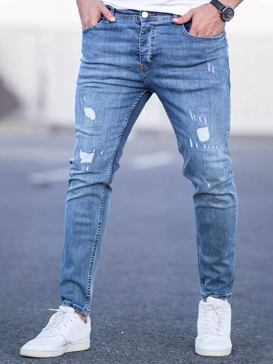 Silas - Jeans denim déchiré polyvalent
