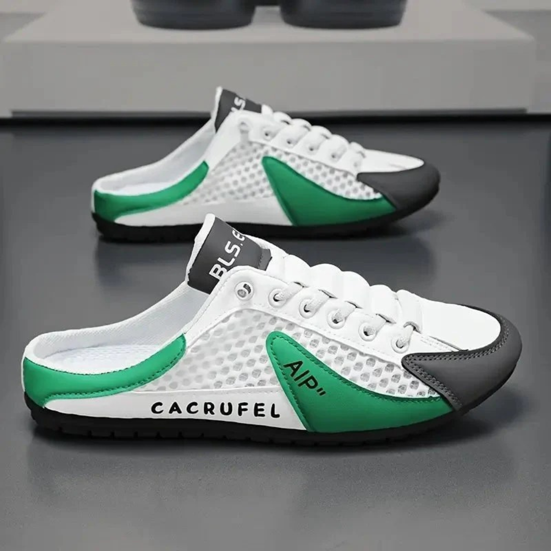 Herren-Sneaker mit perforierten Einsätzen und Schnürung – Elias