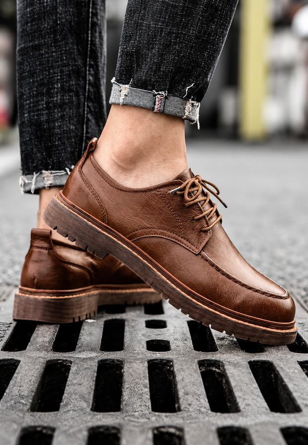 Derbies décontractés homme à lacets et semelle crantée - Halden