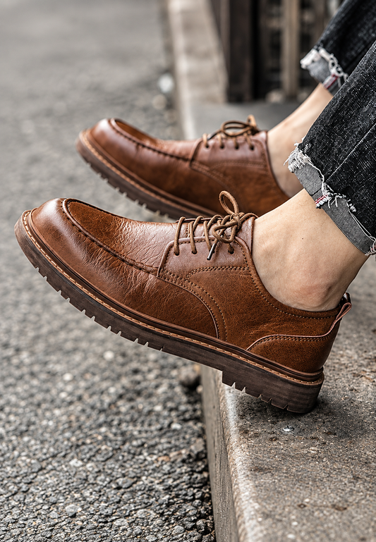 Derbies décontractés homme à lacets et semelle crantée - Halden