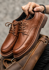 Derbies décontractés homme à lacets et semelle crantée - Halden