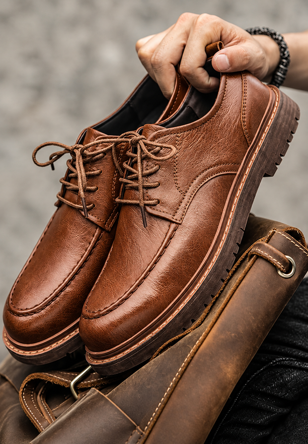 Derbies décontractés homme à lacets et semelle crantée - Halden