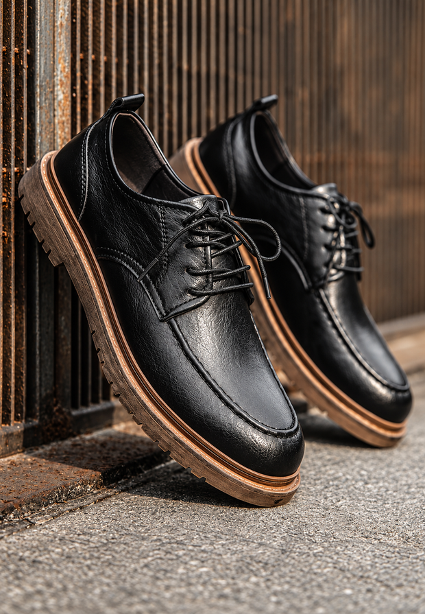 Derbies décontractés homme à lacets et semelle crantée - Halden